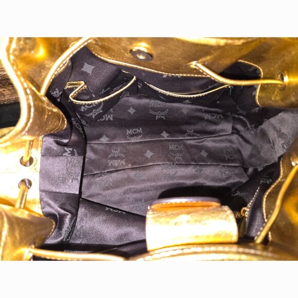 EUC Authentic MCM Snake Print Satchel RARE - Picture 9 of 15